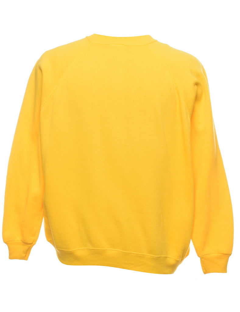 Yellow Plain Sweatshirt - L