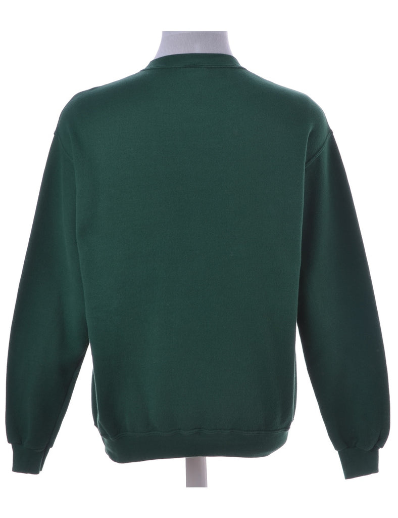 Dark Green Novelty Christmas Sweatshirt - Christmas - Beyond Retro