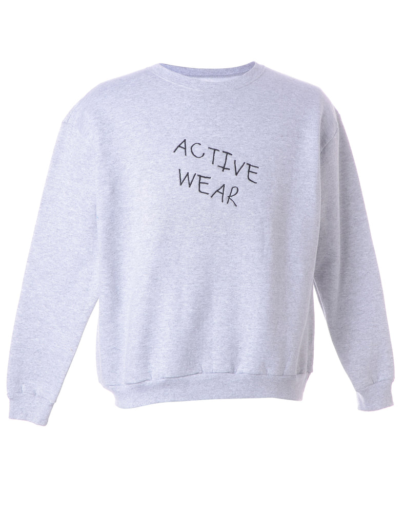 Label Activewear Embroidered Sweatshirt - Sweatshirts - Beyond Retro