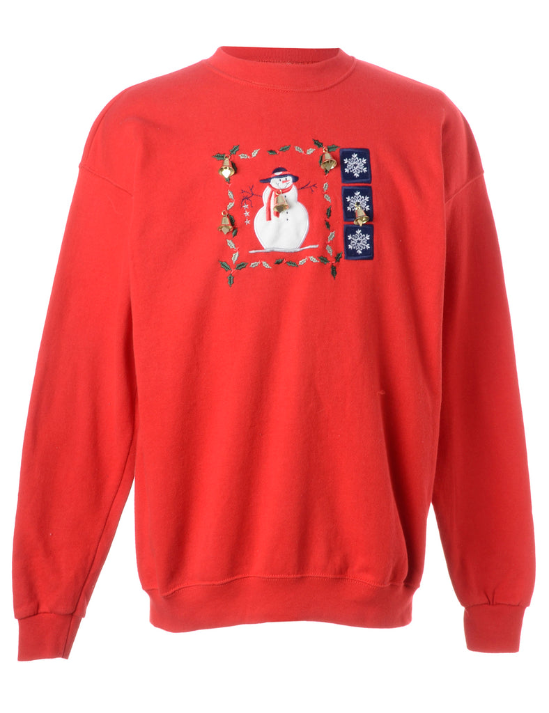 Beyond Retro Label Label Christmas Sweatshirt With Bells