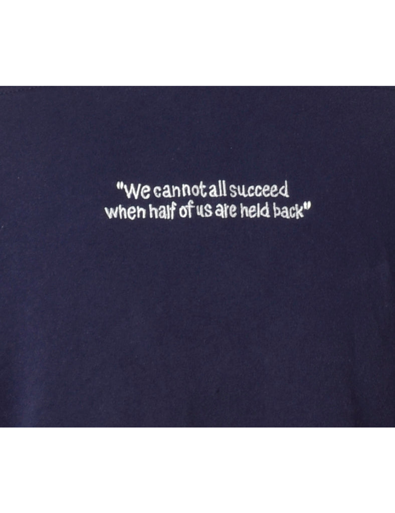 Beyond Retro Label Label Embroidered Succeed Motto Sweatshirt