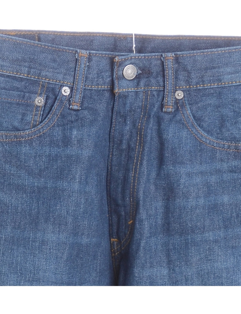 Beyond Retro Label Label Straight Leg Men's Cropped Jeans