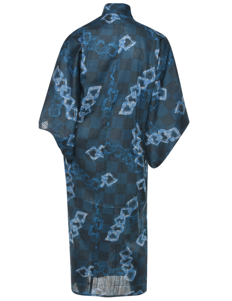 Beyond Retro Label Geometric Pattern Kimono