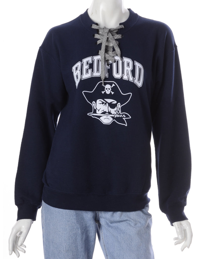 Label Bea Lace Up Sweatshirt - Sweatshirts - Beyond Retro