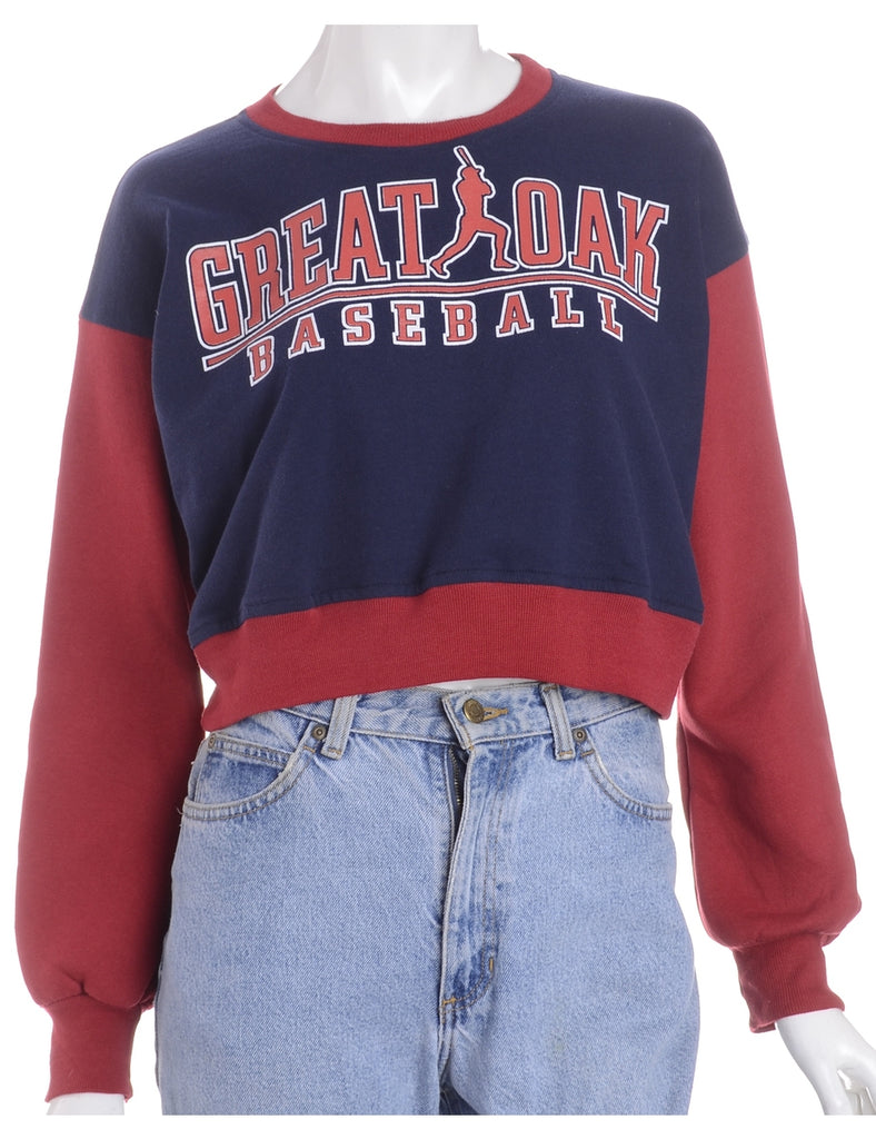 Beyond Retro Label Label Caroline Cropped Sports T-shirt Front Sweatshirt