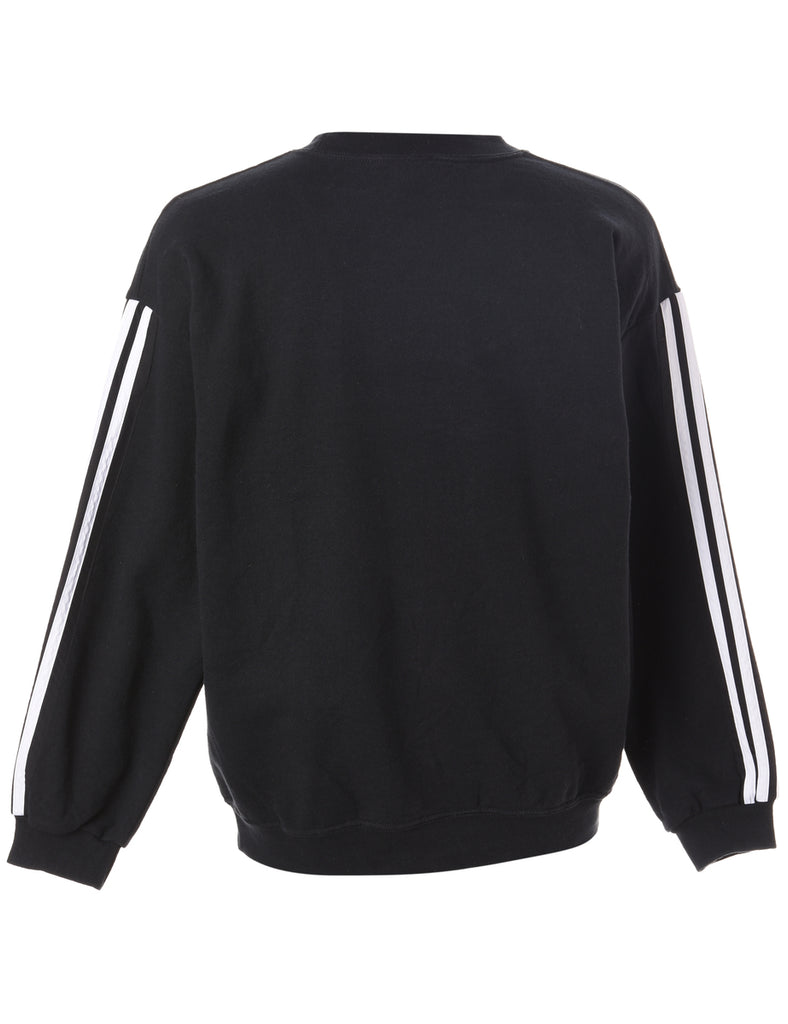 Beyond Retro Label Label Corey Branded Stripe Sleeve Sweatshirt