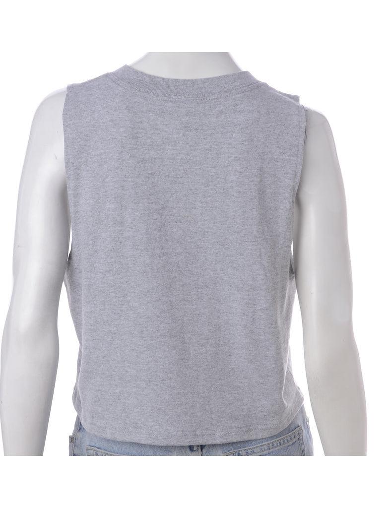 Beyond Retro Label Label Polly Cropped Sports T Vest