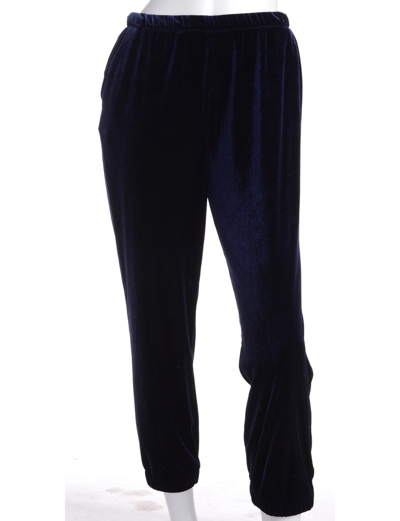 Beyond Retro Label Label Velvet Track Pants