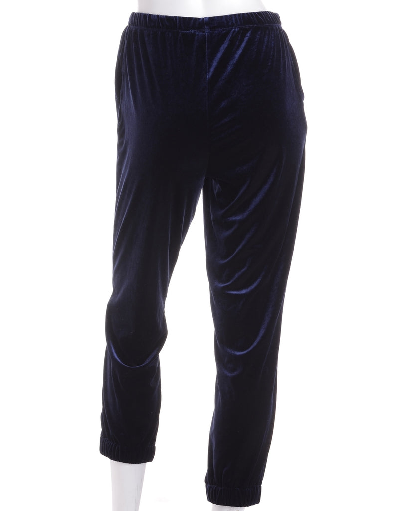 Beyond Retro Label Label Velvet Track Pants